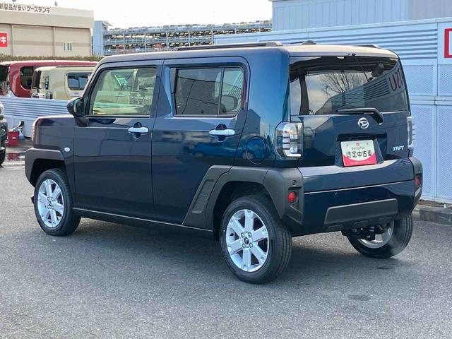 タフトＧ　届け出済み未使用車　ＬＥＤヘッドランプ　バックカメラ保証１年間距離無制限付き　ＬＥＤヘッドランプ＆ＬＥＤフォグランプ　両席シートヒーター　ＵＳＢソケット　バックカメラ　１５インチアルミホイール　６コーナーセンサー　電動パーキングブレーキ（東京都）の中古車