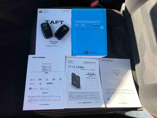 タフトＧ純正９型オールインワンナビ　バックカメラ　前後ナビ連動式ドライブレコーダー　純正ＥＴＣ２．０　ＵＳＢソケット　両席シートヒーター　電動パーキングブレーキ　ＬＥＤヘッドランプ＆ＬＥＤフォグランプ（東京都）の中古車