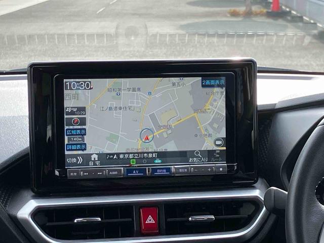 ロッキープレミアムG HEVハイブリッドモデル 純正9型オールインワンナビ パノラマモニター対応カメラ 前後ナビ連動式ドライブレコーダー 純正ETC 17インチアルミホイール アダプティブクルーズコントロール 両席シートヒーター(東京都)の中古車