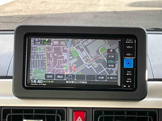 ムーヴキャンバスストライプスＧターボ純正７型ワイドエントリーナビ　パノラマモニター対応カメラ　アダプティブクルーズコントロール　両側電動スライドドア　両席シートヒーター　ＬＥＤヘッドランプ　電動パーキングブレーキ　置きラクボックス（東京都）の中古車