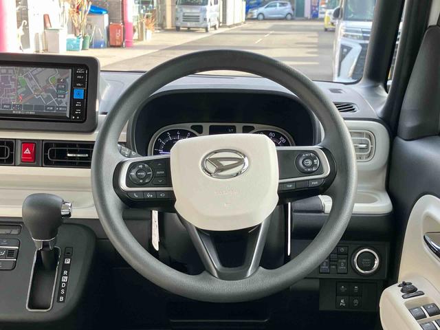 ムーヴキャンバスストライプスＧターボ純正７型ワイドエントリーナビ　パノラマモニター対応カメラ　アダプティブクルーズコントロール　両側電動スライドドア　両席シートヒーター　ＬＥＤヘッドランプ　電動パーキングブレーキ　置きラクボックス（東京都）の中古車