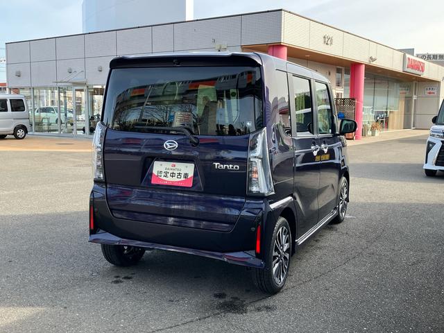 タントカスタムＲＳインタークーラーターボエンジン　純正７型ワイドエントリーナビ　バックカメラ　前後ドライブレコーダー　純正ＥＴＣ　両側電動スライドドア　両席シートヒーター　電動パーキングブレーキ　４コーナーセンサー（東京都）の中古車