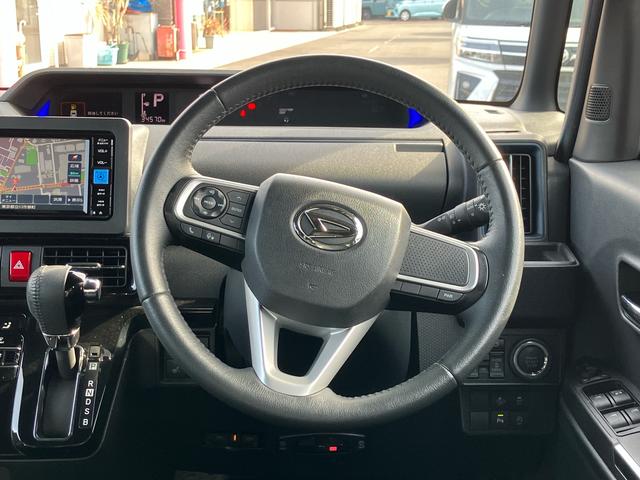 タントカスタムＲＳインタークーラーターボエンジン　純正７型ワイドエントリーナビ　バックカメラ　前後ドライブレコーダー　純正ＥＴＣ　両側電動スライドドア　両席シートヒーター　電動パーキングブレーキ　４コーナーセンサー（東京都）の中古車