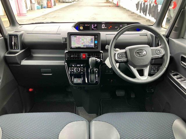 タントカスタムＲＳインタークーラーターボエンジン　純正７型ワイドエントリーナビ　パノラマモニター対応カメラ　ＥＴＣ　４コーナーセンサー　両側電動スライドドア　両席シートヒーター　電動パーキングブレーキ　ＵＳＢソケット（東京都）の中古車