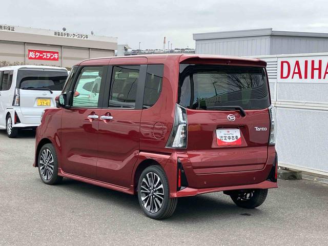タントカスタムRS 届け出済み未使用車インタークーラーターボエンジン アダプティブクルーズコントロール パノラマモニター対応カメラ 純正ETC 両側電動スライドドア 両席シートヒーター 15インチアルミホイール 6コーナーセンサー(東京都)の中古車