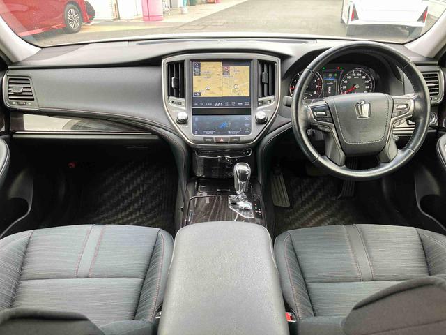 クラウンアスリートＳ−Ｔ１７インチアルミホイール　リモートスタートシステム　ＥＴＣ２．０　レーダークルーズコントロール　パドルシフト　純正オールインワンナビ　バックカメラ　前方ドライブレコーダー　走行モード機能装備（東京都）の中古車