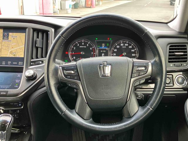 クラウンアスリートＳ−Ｔ１７インチアルミホイール　リモートスタートシステム　ＥＴＣ２．０　レーダークルーズコントロール　パドルシフト　純正オールインワンナビ　バックカメラ　前方ドライブレコーダー　走行モード機能装備（東京都）の中古車