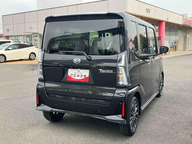 タントカスタムＲＳ　７インチナビ・パノラマカメラ備新車保証・まごころ保証　１年間・走行距離無制限インタークーラーターボエンジン　純正７型オールインワンナビ　パノラマモニター対応カメラ　両側電動スライドドア　両席シートヒーター　電動パーキングブレーキ（東京都）の中古車