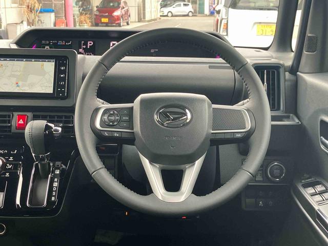 タントカスタムＲＳ７インチナビ・バックカメラ・ドラレコ・ＥＴＣ装備新車保証・まごころ保証　１年間・走行距離無制限　　インタークーラーターボエンジン　純正７型オールインワンナビ　バックカメラ　純正ＥＴＣ　前後ドライブレコーダー　両側電動スライドドア　両席シートヒーター（東京都）の中古車