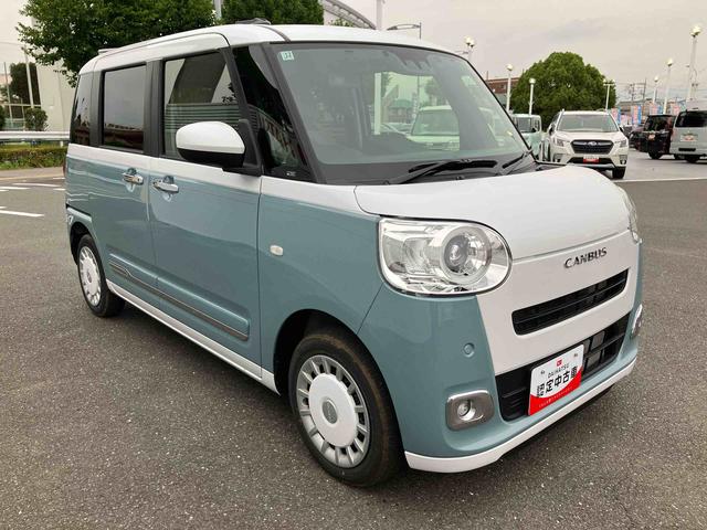 ムーヴキャンバスストライプスＧ　７インチ純正ナビゲーション搭載！！保証　新車保証・まごころ保証　１年間・走行距離無制限付き・７インチナビ・バックカメラ・ドラレコ・ＥＴＣ装備・ＬＥＤヘッドライト装備・シートヒーター装備（東京都）の中古車