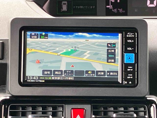 タントカスタムRS 7インチナビ・パノラマカメラ装備保証 新車保証・まごころ保証 1年間・走行距離無制限付き・7インチナビ・パノラマカメラ・LEDヘッドライト装備・シートヒーター装備(東京都)の中古車