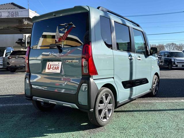 タントファンクロスターボ ディスプレイオーディオ・自動駐車パノラマモニタ 電格ミラー LEDランプ シートヒータ Pソナー 衝突軽減ブレーキ USB スマートキ 禁煙 i−stop 車線逸脱警報 1オーナー 盗難警報装置 オートライト アルミ TV ターボ(埼玉県)の中古車