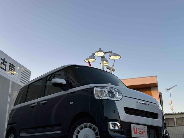 ムーヴキャンバスストライプスGターボACC レーダーブレーキ シートヒーターACC レーダーブレーキ 禁煙 1オーナー シートH オートハイビーム LEDヘッドライト クリアランスソナー ターボ車 スマートキー 記録簿 レーンキープ セキュリティーアラーム ベンチシート(埼玉県)の中古車