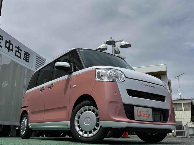 ムーヴキャンバスナビ付・キーフリー・電動スライドドア・当社デモカー禁煙 1オーナー インテリキー キーフリー エアバック ABS(埼玉県)の中古車