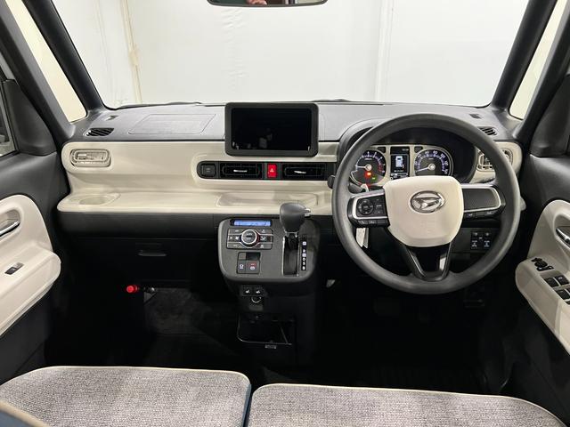 ムーヴキャンバスストライプスＧ　走行２６８２キロ／クリアランスソナー一年保証・走行距離無制限　走行２６８２キロ　サイドエアバック　クリアランスソナー　オートマチックハイビーム　オートライト　ＬＥＤヘッドライト　ベンチシート　シートヒーター　両側電動スライドドア（埼玉県）の中古車