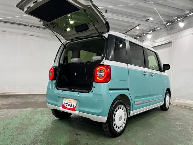 ムーヴキャンバスストライプスＧ　走行２６８２キロ／クリアランスソナー一年保証・走行距離無制限　走行２６８２キロ　サイドエアバック　クリアランスソナー　オートマチックハイビーム　オートライト　ＬＥＤヘッドライト　ベンチシート　シートヒーター　両側電動スライドドア（埼玉県）の中古車