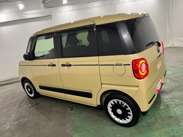 ムーヴキャンバスセオリーGターボ 雹害車/走行1335キロ/ブラウン内装保証1年間・距離無制限付き キーフリー シートヒーター USB入力端子 クリアランスソナー 両側電動スライドドア LEDヘッドライト オートライト(埼玉県)の中古車