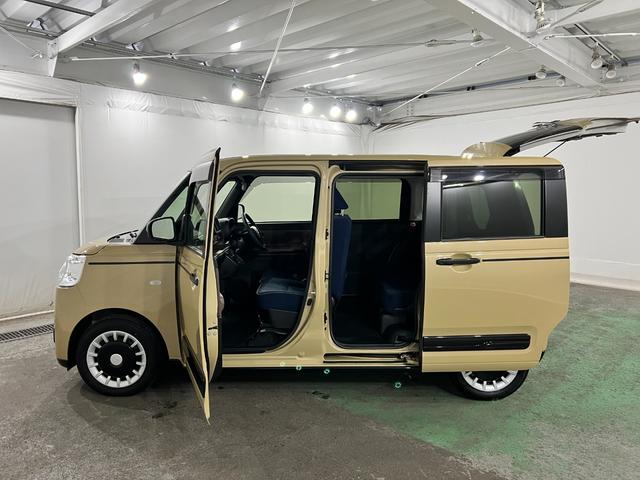 ムーヴキャンバスセオリーGターボ 雹害車/走行1335キロ/ブラウン内装保証1年間・距離無制限付き キーフリー シートヒーター USB入力端子 クリアランスソナー 両側電動スライドドア LEDヘッドライト オートライト(埼玉県)の中古車