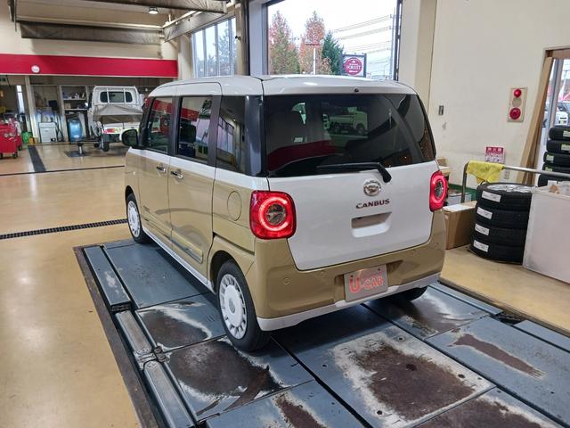 ムーヴキャンバスストライプスＧ　走行１．４ｋｍ　当店代車上がりの１台です♪１年保証距離無制限　走行距離１３９０６キロ　　バックカメラ　　純正マット　ＬＥＤヘッドランプ　アイドリングストップ　両側電動スライドドア　プッシュボタンスタート（埼玉県）の中古車