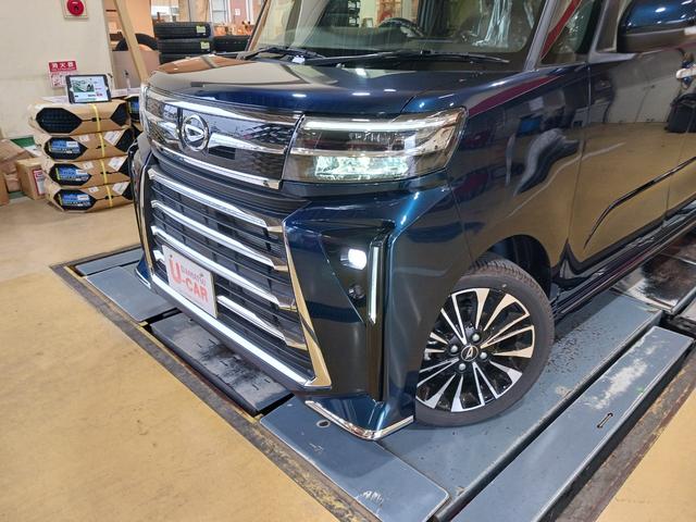 タントカスタムＲＳ走行距離６０３ｋｍ　当店試乗車上がりの１台です♪１年保証距離無制限　走行距離６０３ｋｍ　純正フルセグナビ　ＥＴＣ　バックカメラ　ブルートゥース　純正マット　オートライト　シートヒーター　　オート格納式ドアミラー　キーフリー（埼玉県）の中古車