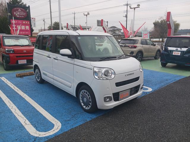 ムーヴキャンバスＧターボ／当店試乗車／９インチＤＡ標準装備／１，１１８ｋｍ（埼玉県）の中古車