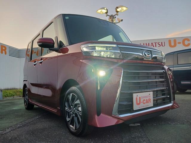 タントカスタムX 9インチディスプレイオーディオ バックカメラ走行距離8067キロ 1年保証・走行距離無制限 新車保証継承対応 フルセグTV Bluetooth バックカメラ 両側電動スライドドア 電動パーキングブレーキ スマートキー LEDヘッドライト(埼玉県)の中古車