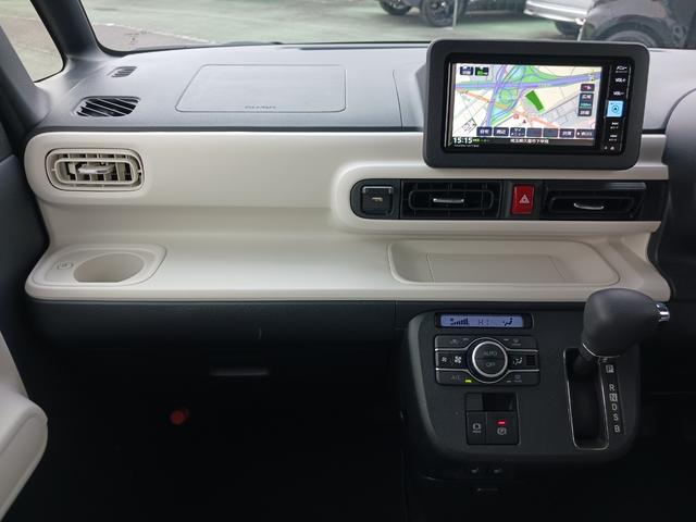 ムーヴキャンバスストライプスＧ　純正ナビ　バックカメラ　両側電動スライドドア走行距離５７６４キロ　新車保証継承　１年保証？走行距離無制限　ＬＥＤヘッドライト　運転席助手先シートヒーター　スマートアシスト　キーフリーシステム　電子パーキングブレーキ　キーフリーシステム（埼玉県）の中古車