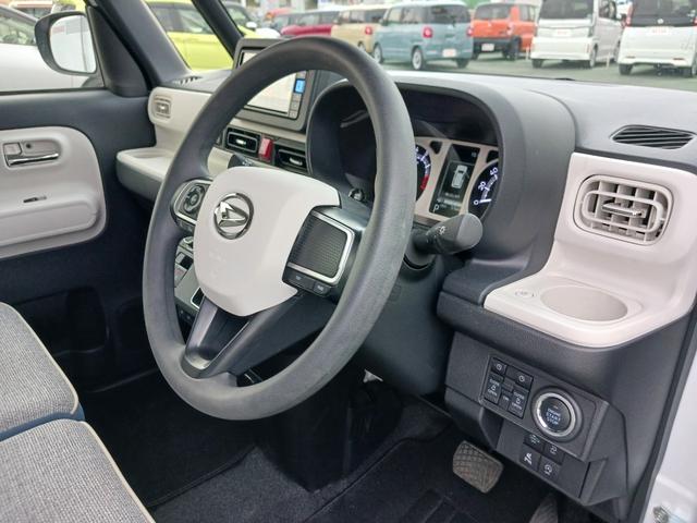 ムーヴキャンバスストライプスＧ　純正ナビ　バックカメラ　両側電動スライドドア走行距離５７６４キロ　新車保証継承　１年保証？走行距離無制限　ＬＥＤヘッドライト　運転席助手先シートヒーター　スマートアシスト　キーフリーシステム　電子パーキングブレーキ　キーフリーシステム（埼玉県）の中古車