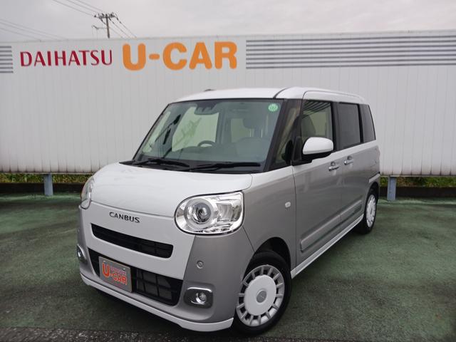 ムーヴキャンバスストライプスＧ　純正ナビ　バックカメラ　両側電動スライドドア走行距離５７６４キロ　新車保証継承　１年保証？走行距離無制限　ＬＥＤヘッドライト　運転席助手先シートヒーター　スマートアシスト　キーフリーシステム　電子パーキングブレーキ　キーフリーシステム（埼玉県）の中古車