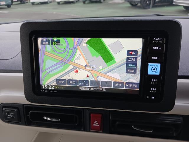 ムーヴキャンバスストライプスＧ　純正ナビ　バックカメラ　両側電動スライドドア走行距離５７６４キロ　新車保証継承　１年保証？走行距離無制限　ＬＥＤヘッドライト　運転席助手先シートヒーター　スマートアシスト　キーフリーシステム　電子パーキングブレーキ　キーフリーシステム（埼玉県）の中古車