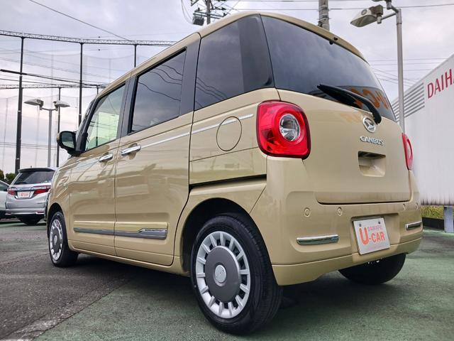 ムーヴキャンバスセオリーＧ　スマートアシスト　両側電動スライドドア走行距離３８５４キロ　新車保証継承　１年保証・走行距離無制限　汎用品マット　キーフリーシステム　ＬＥＤヘッドライト　運転席助手席シートヒーター　オートエアコン　オートライト　エコアイドル（埼玉県）の中古車