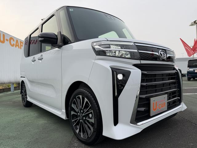 タントカスタムＲＳ　９インチディスプレイオーディオ　バックカメラ走行距離１０１６キロ　１年保証・走行距離無制限　新車保証継承　クルーズコントロール　ＥＴＣ　両側電動スライドドア　ＬＥＤヘッドライト　１５インチアルミホイール　電動パーキングブレーキ　シートヒーター（埼玉県）の中古車