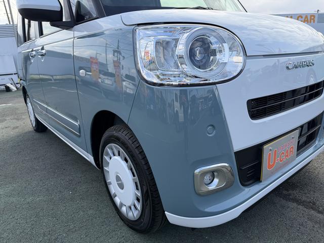 ムーヴキャンバスストライプスＧ　ディスプレイオーディオ　バックカメラ走行距離３７４キロ　一年保証・走行距離無制限　新車保証継承　両側電動スライドドア　ＬＥＤヘッドライト　コーナーセンサー　シートヒーター　電動パーキングブレーキ　カーペットマット　スマートアシスト（埼玉県）の中古車