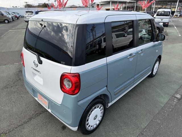 ムーヴキャンバスストライプスＧ　ディスプレイオーディオ　バックカメラ走行距離３７４キロ　一年保証・走行距離無制限　新車保証継承　両側電動スライドドア　ＬＥＤヘッドライト　コーナーセンサー　シートヒーター　電動パーキングブレーキ　カーペットマット　スマートアシスト（埼玉県）の中古車