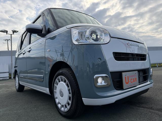 ムーヴキャンバスストライプスＧ　ディスプレイオーディオ　バックカメラ走行距離３７４キロ　一年保証・走行距離無制限　新車保証継承　両側電動スライドドア　ＬＥＤヘッドライト　コーナーセンサー　シートヒーター　電動パーキングブレーキ　カーペットマット　スマートアシスト（埼玉県）の中古車