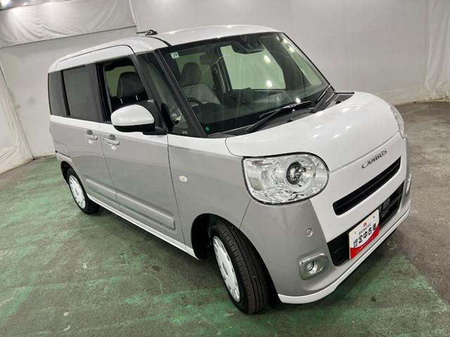 ムーヴキャンバスストライプスＧ　走行１６９９キロ／新品ナビ／バックカメラ１年保証距離無制限　走行距離１６９９キロ　純正フルセグナビ　バックカメラ　サイドエアバッグ　ＬＥＤヘッドランプ　アイドリングストップ　シートヒーター　両側電動スライドドア（埼玉県）の中古車