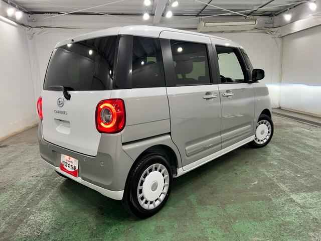 ムーヴキャンバスストライプスＧ　走行１６９９キロ／新品ナビ／バックカメラ１年保証距離無制限　走行距離１６９９キロ　純正フルセグナビ　バックカメラ　サイドエアバッグ　ＬＥＤヘッドランプ　アイドリングストップ　シートヒーター　両側電動スライドドア（埼玉県）の中古車