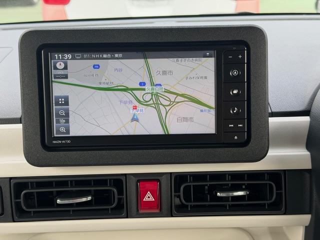 ムーヴキャンバスストライプスＧ　走行１６９９キロ／新品ナビ／バックカメラ１年保証距離無制限　走行距離１６９９キロ　純正フルセグナビ　バックカメラ　サイドエアバッグ　ＬＥＤヘッドランプ　アイドリングストップ　シートヒーター　両側電動スライドドア（埼玉県）の中古車