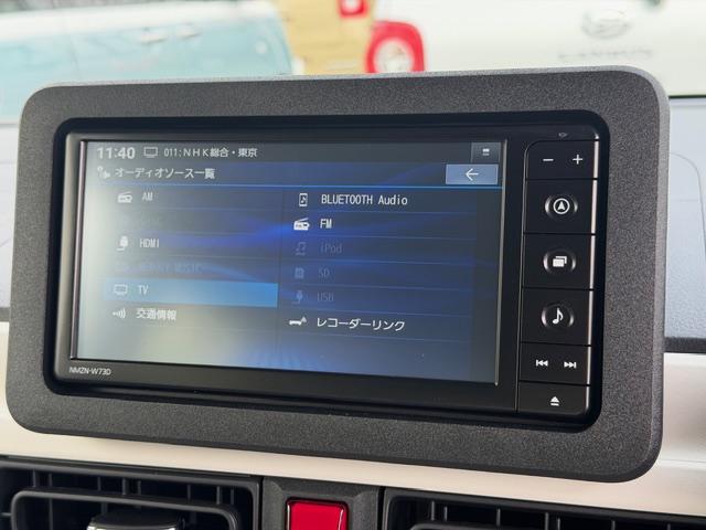 ムーヴキャンバスストライプスＧ　走行１６９９キロ／新品ナビ／バックカメラ１年保証距離無制限　走行距離１６９９キロ　純正フルセグナビ　バックカメラ　サイドエアバッグ　ＬＥＤヘッドランプ　アイドリングストップ　シートヒーター　両側電動スライドドア（埼玉県）の中古車