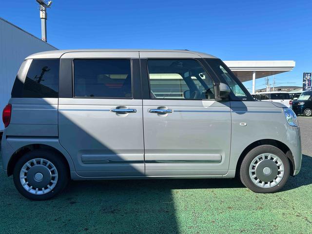 ムーヴキャンバスセオリーＧターボ　ｅｃｏＩＤＬＥ非装着車　走行１９２４キロ１年保証距離無制限　走行距離１９２４キロ　サイドエアバッグ　ＬＥＤヘッドランプ　シートヒーター　両側電動スライドドア　プッシュボタンスタート　オート格納式ドアミラー　キーフリー（埼玉県）の中古車