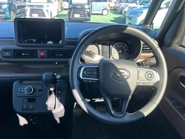 ムーヴキャンバスセオリーＧターボ　ｅｃｏＩＤＬＥ非装着車　走行１９２４キロ１年保証距離無制限　走行距離１９２４キロ　サイドエアバッグ　ＬＥＤヘッドランプ　シートヒーター　両側電動スライドドア　プッシュボタンスタート　オート格納式ドアミラー　キーフリー（埼玉県）の中古車