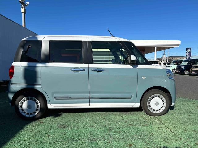 ムーヴキャンバスストライプスＧ　走行４０４８キロ／純正フルセグナビ１年保証距離無制限　走行４０４８キロ　純正フルセグナビ　サイドエアバッグ　ＬＥＤヘッドランプ　アイドリングストップ　シートヒーター　両側電動スライドドア　オート格納式ドアミラー　電動パーキングブレーキ（埼玉県）の中古車