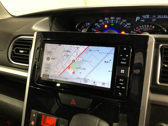 タントカスタムＸ　トップエディションＶＳ　ＳＡIII　ナビ／マット１年保証距離無制限　走行距離３５３５０キロ　フルセグナビ　パノラマモニター　ドラレコ　純正マット　ＬＥＤヘッドランプ　アイドリングストップ　シートヒーター　両側電動スライドドア　オート格納式ドアミラー（埼玉県）の中古車