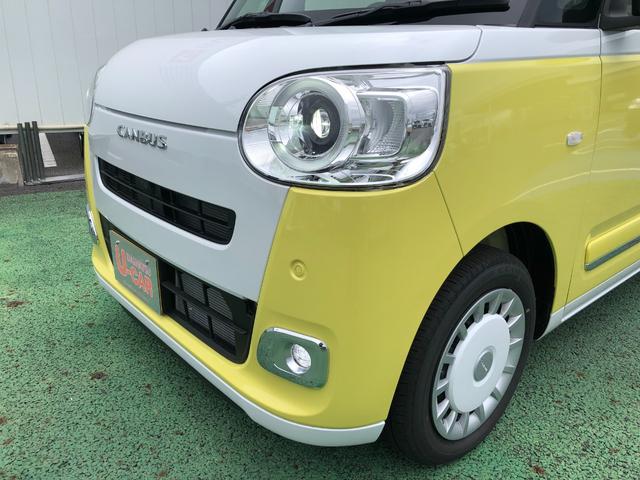 ムーヴキャンバスストライプスG 走行852キロ/両側電動スライドドア一年保証・走行距離無制限 走行852キロ サイドエアバック クリアランスソナー オートマチックハイビーム オートライト LEDヘッドライト ベンチシート シートヒーター 両側電動スライドドア(埼玉県)の中古車