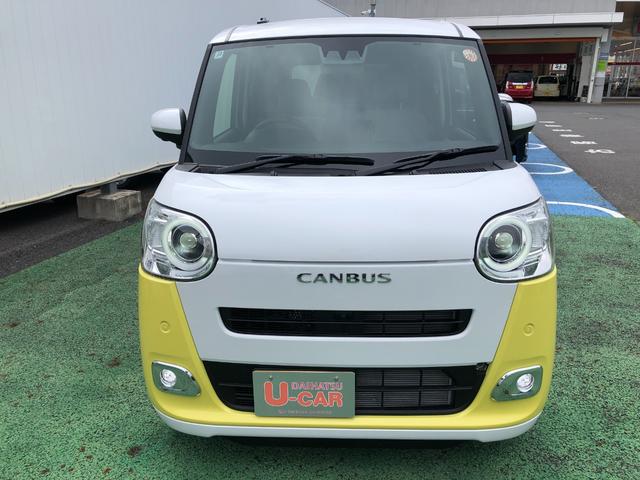 ムーヴキャンバスストライプスG 走行852キロ/両側電動スライドドア一年保証・走行距離無制限 走行852キロ サイドエアバック クリアランスソナー オートマチックハイビーム オートライト LEDヘッドライト ベンチシート シートヒーター 両側電動スライドドア(埼玉県)の中古車