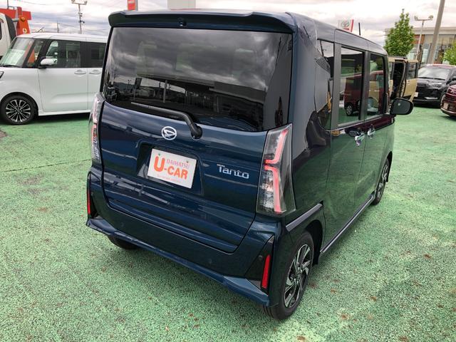 タントカスタムX 走行113キロ/ディスプレイオーディオ一年保証・走行距離無制限走行113キロ ディスプレイオーディオ バックカメラ ブルートゥース クリアランスソナー LEDヘッドライト オートライト シートヒーター 両側電動スライドドア(埼玉県)の中古車