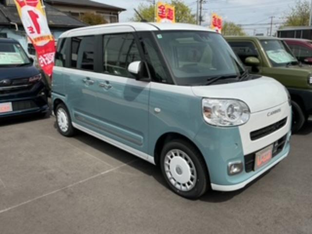 ムーヴキャンバスストライプスG 1年走行距離無制限 保証付き一年保証・走行距離無制限 ディスプレイオーディオ ブルートゥース バックカメラ ドラレコ オートライト LEDヘッドライト シートヒーター(埼玉県)の中古車