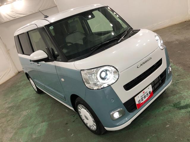 ムーヴキャンバスストライプスＧターボ　走行１４９２キロ／ＬＥＤヘッドランプ保証１年間・距離無制限付き（埼玉県）の中古車