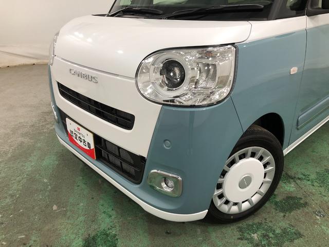 ムーヴキャンバスストライプスＧターボ　走行１４９２キロ／ＬＥＤヘッドランプ保証１年間・距離無制限付き（埼玉県）の中古車