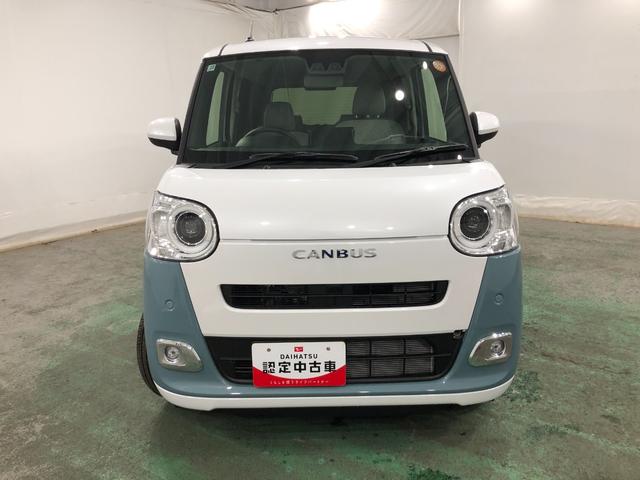 ムーヴキャンバスストライプスＧターボ　走行１４９２キロ／ＬＥＤヘッドランプ保証１年間・距離無制限付き（埼玉県）の中古車